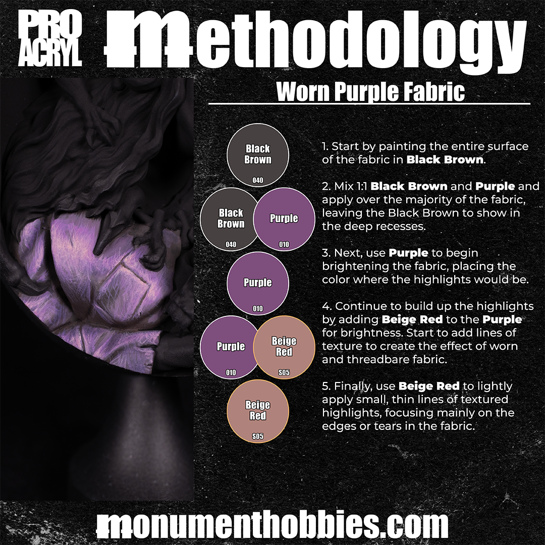 Worn Purple Fabric